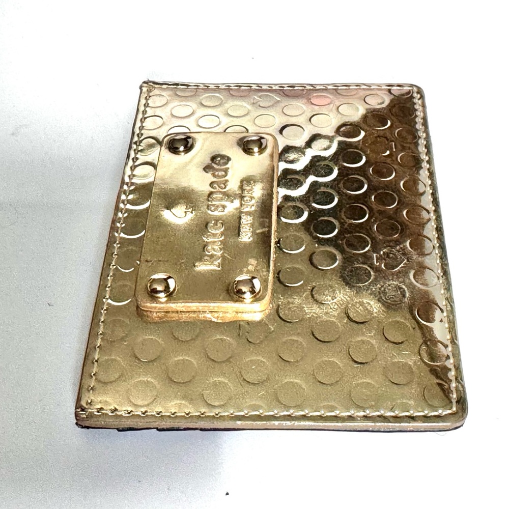 Kate Spade Gold Card Case - Picture 5 of 7